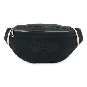 CHANEL White Canvas Logo Fanny Pack